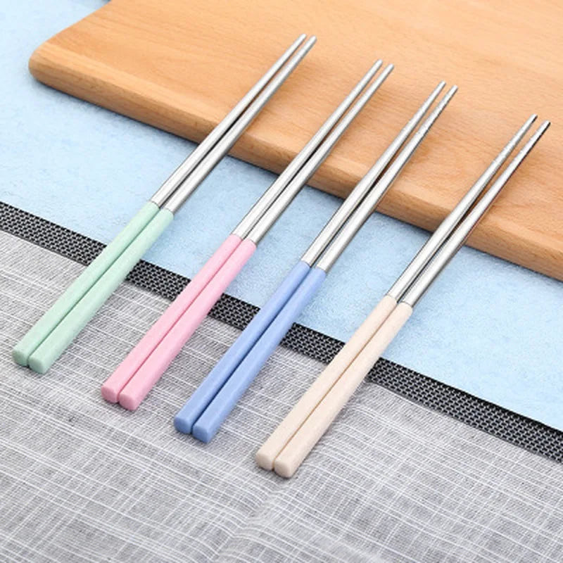 Palillos Coreanos de Acero Inoxidable | Tonos Pastel