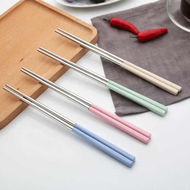 Palillos Coreanos de Acero Inoxidable | Tonos Pastel