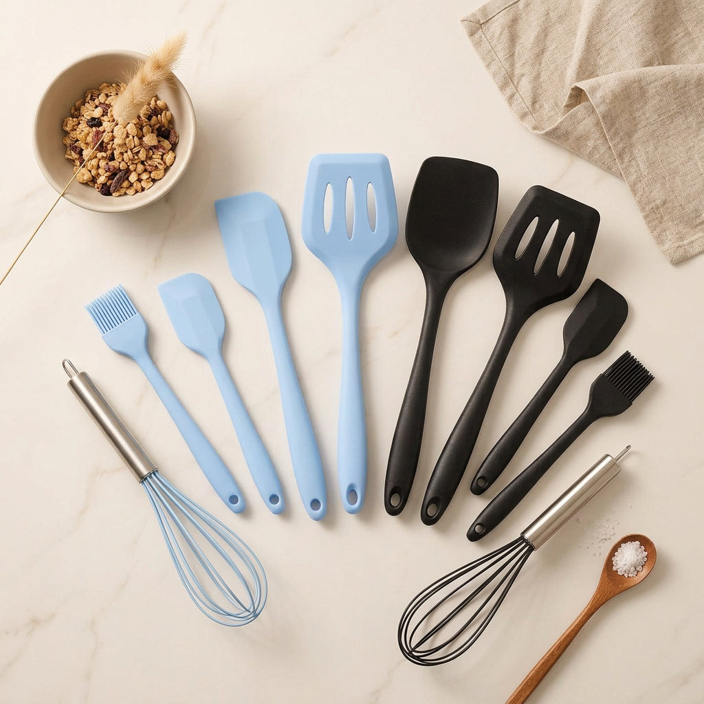 Set de Utensilios de Cocina Minimalist (5 Piezas) – Silicona Premium