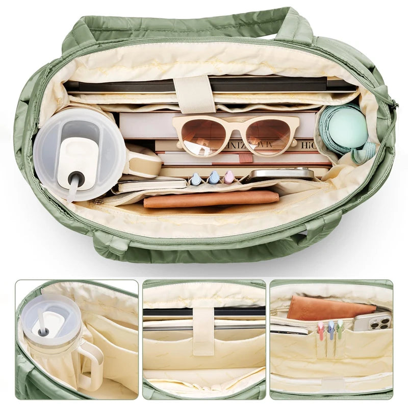 Tote Bag Puffy K-Trend – Bolso Acolchado Multiorganizador