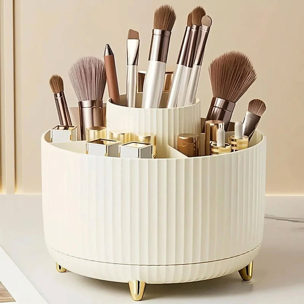 Organizador de Brochas y Maquillaje Giratorio 360°