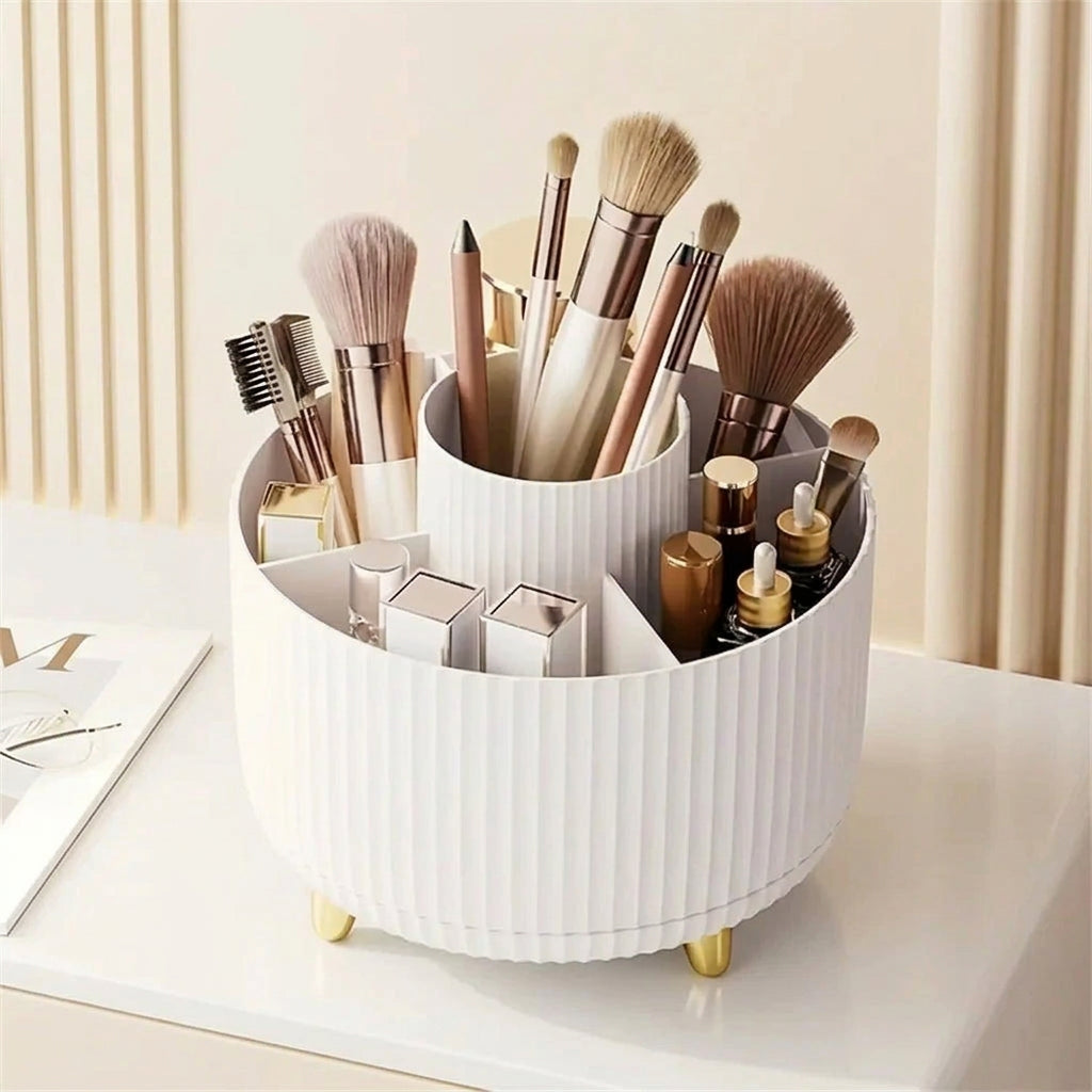 Organizador de Brochas y Maquillaje Giratorio 360°