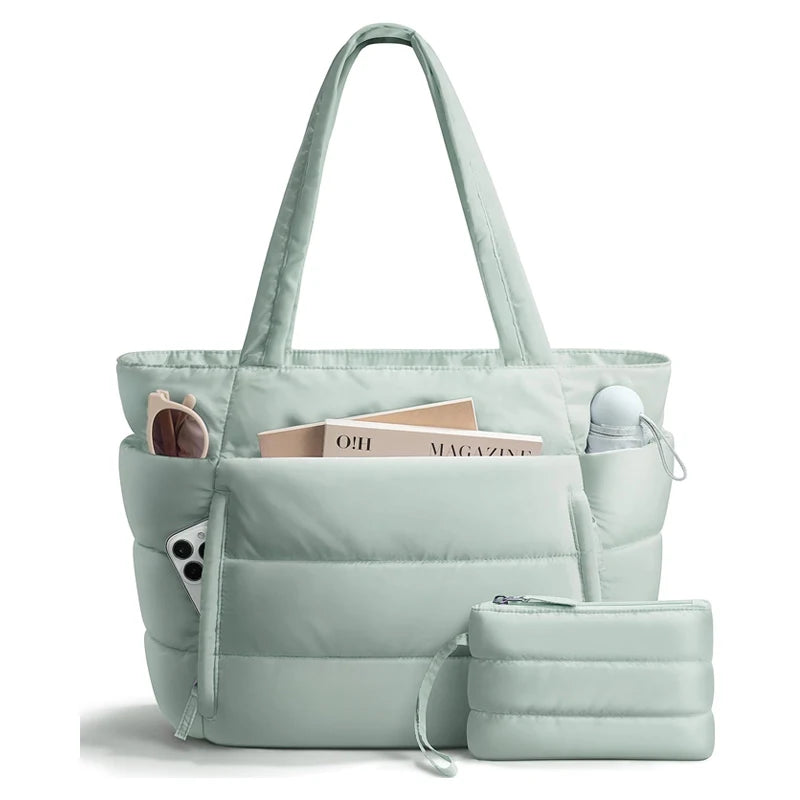 Tote Bag Puffy K-Trend – Bolso Acolchado Multiorganizador