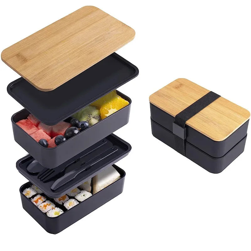 Bento Box Sakura Duo – Pack Lunch Box con Bolsa Térmica