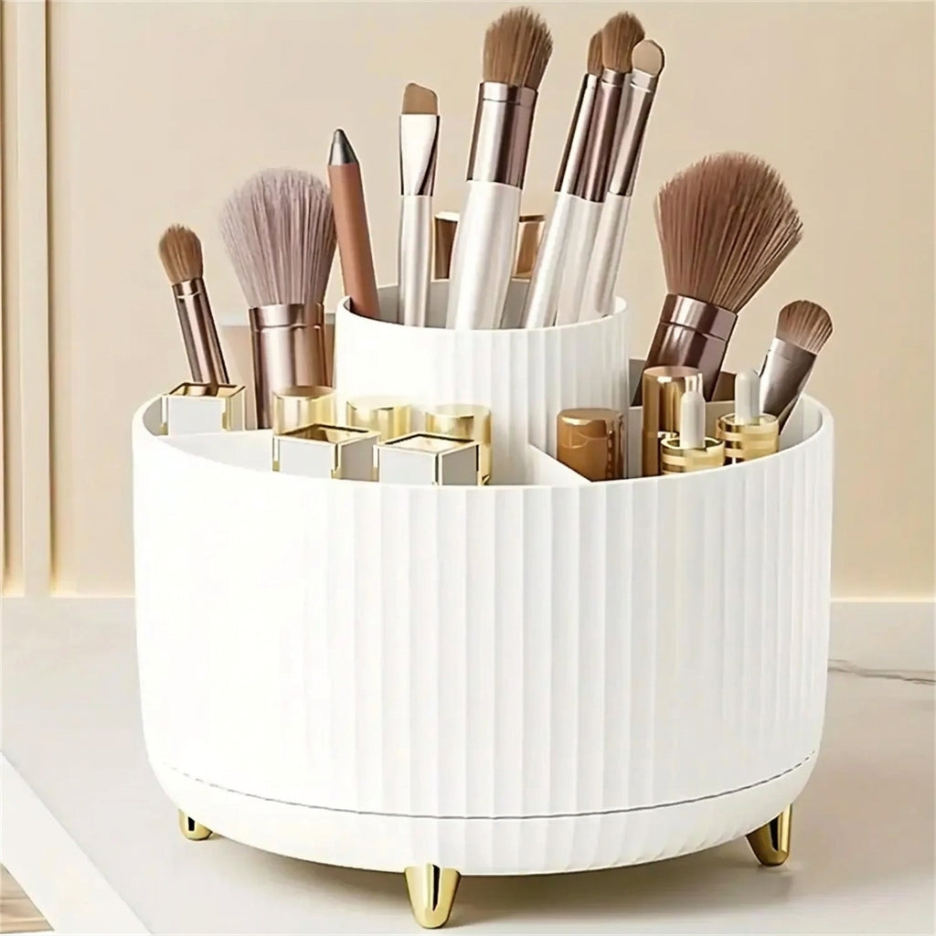 Organizador de Brochas y Maquillaje Giratorio 360°