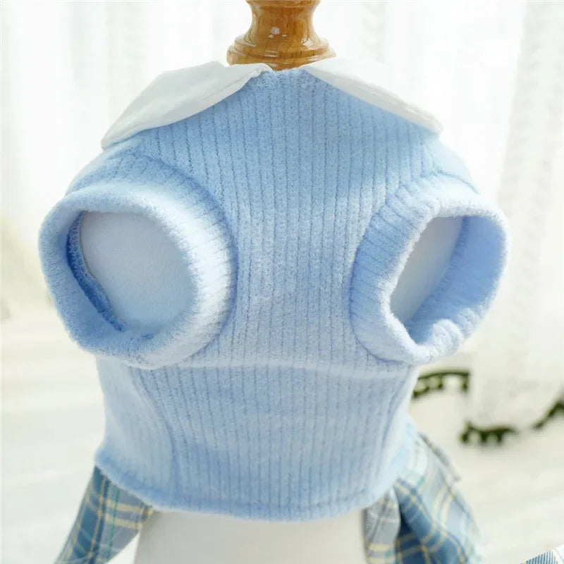 Vestido Estilo Colegial K-Drama para Mascotas