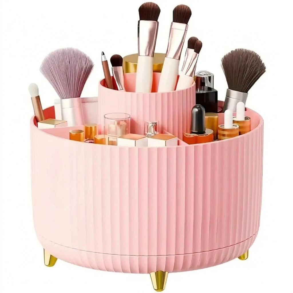 Organizador de Brochas y Maquillaje Giratorio 360°
